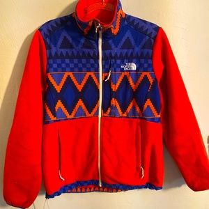 Retro Style North Face Fleece Jacket Size Medium